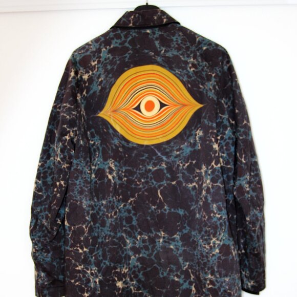 AW18 DRIES VAN NOTEN MARBLE EYE REVERSIBLE COAT 48 - Picture 3 of 13